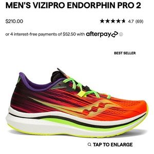 Brand New Saucony Endorphin Pro 2   Size 9